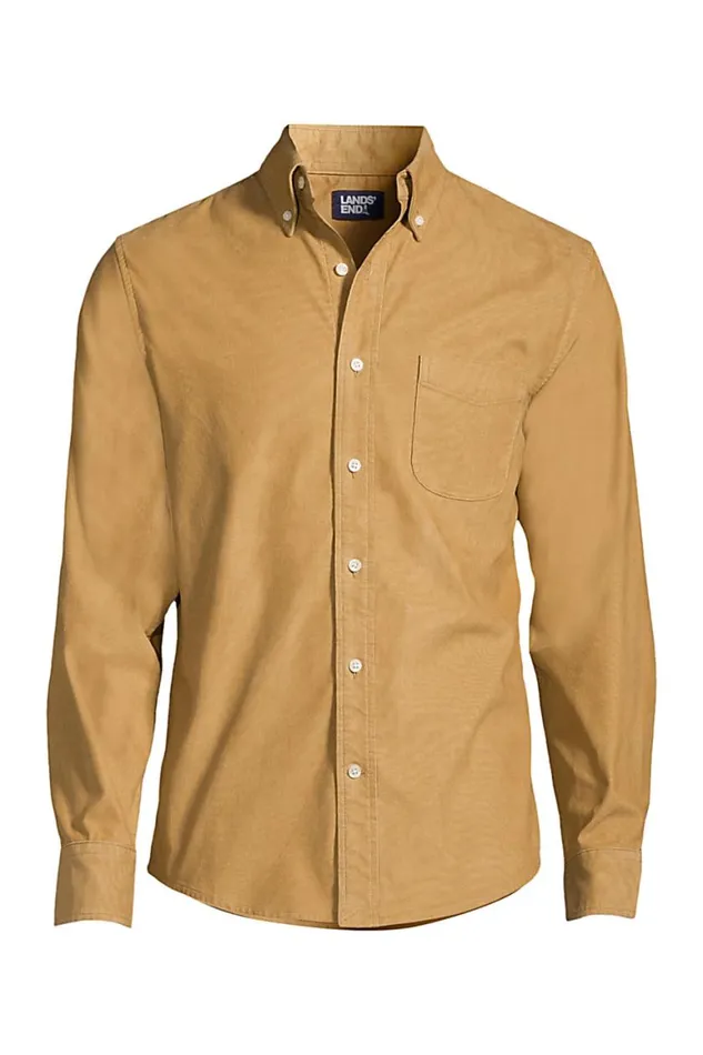 Lands039 End Casual Shirts Men Traditional Fit Comfort First Corduroy Shirt Rich Camel Lands039 End Casual Shirts Men Traditional Fit Comfort First Corduroy Shirt Rich Camel