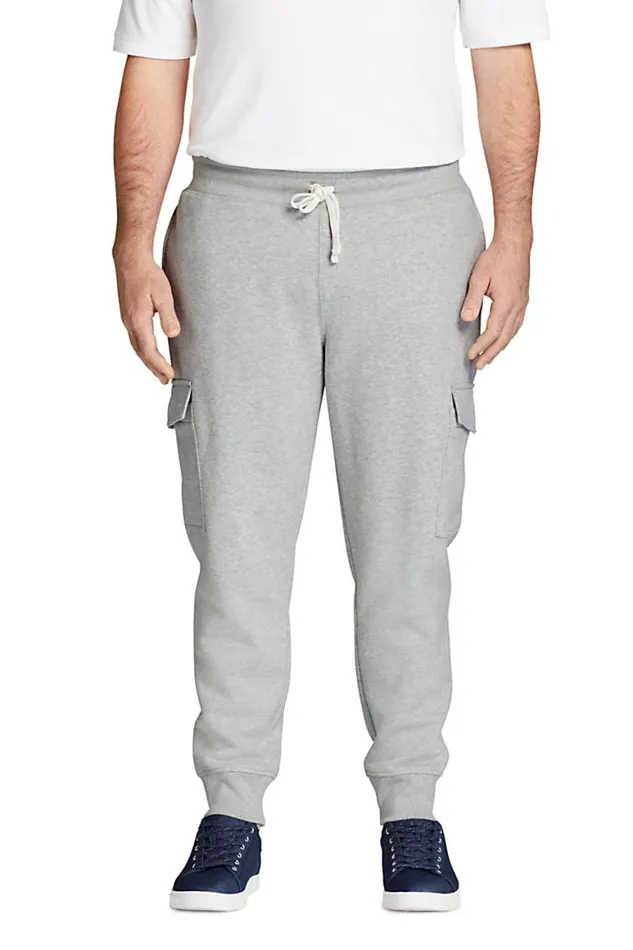 Lands039 End Chinos and Casual Pants Men Big And Tall Serious Sweats Cargo Pants Radiant Navy