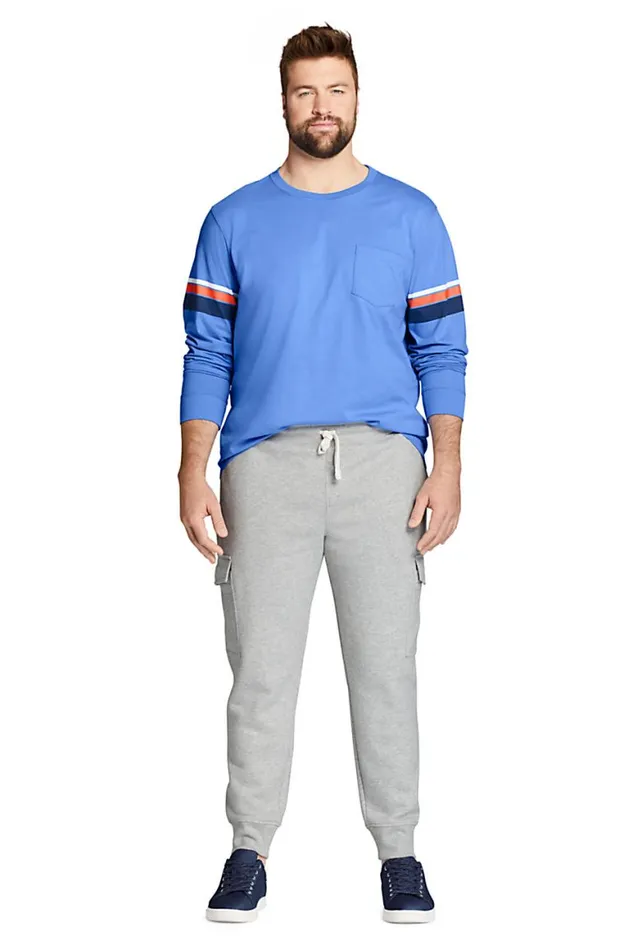 Lands039 End Chinos and Casual Pants Men Big And Tall Serious Sweats Cargo Pants Radiant Navy Lands039 End Chinos and Casual Pants Men Big And Tall Serious Sweats Cargo Pants Radiant Navy