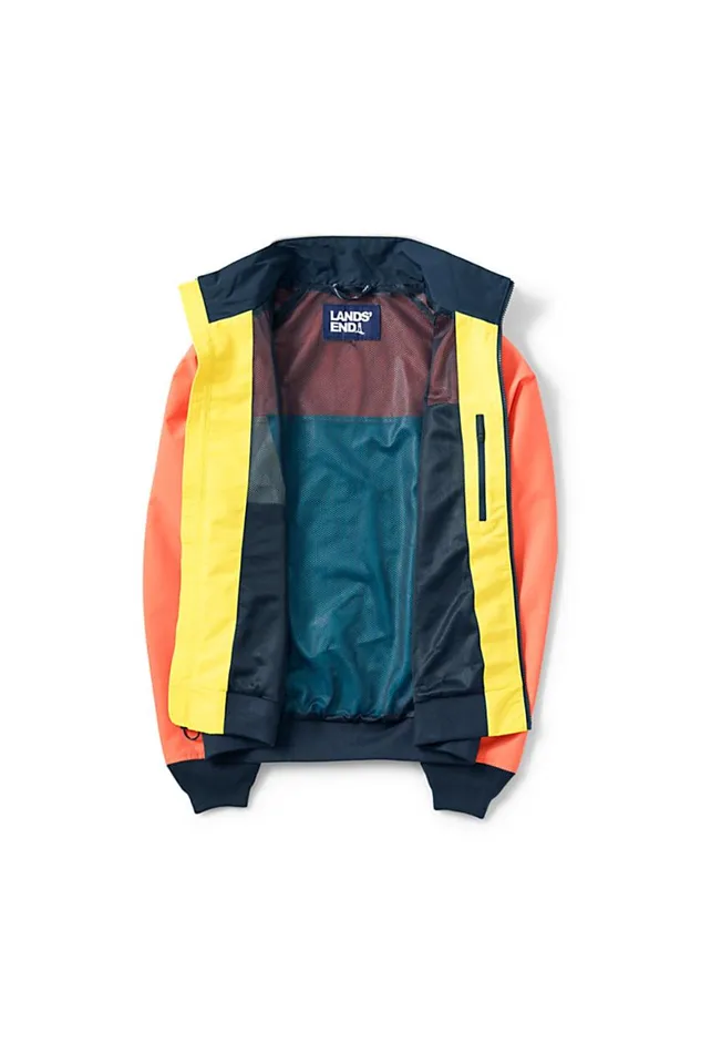 Lands039 End Coats and Jackets Men Big And Tall Lightweight Colorblock Squall Jacket Papaya Orange Lands039 End Coats and Jackets Men Big And Tall Lightweight Colorblock Squall Jacket Papaya Orange