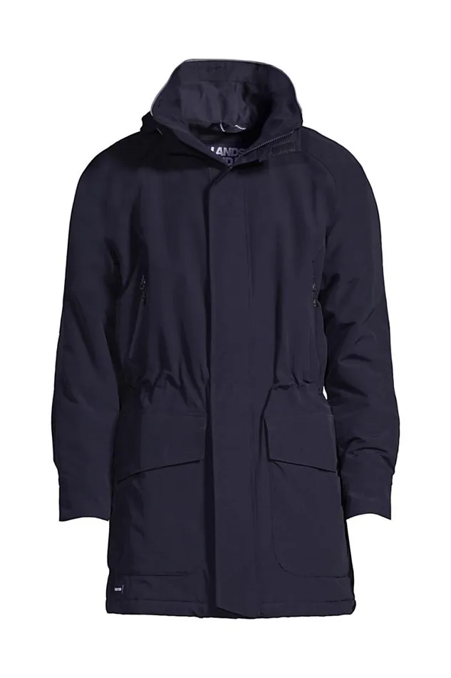 Lands039 End Coats and Jackets Men Big Squall Parka True Navy