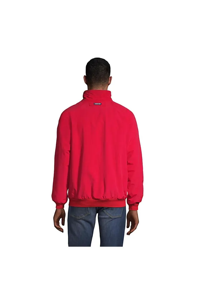 Lands039 End Coats and Jackets Men Classic Squall Jacket Rich Red Lands039 End Coats and Jackets Men Classic Squall Jacket Rich Red