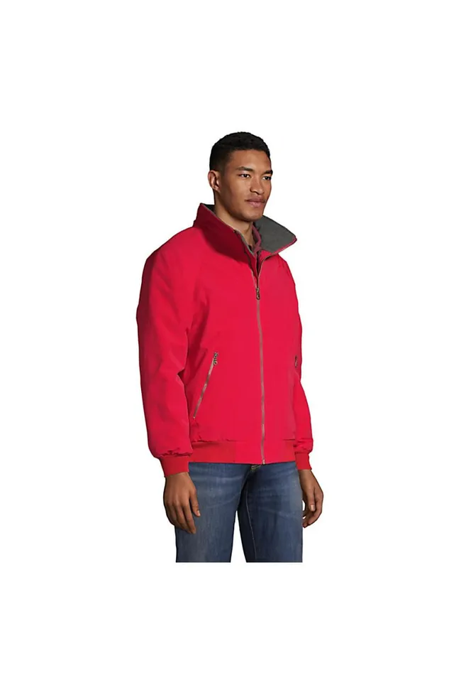 Lands039 End Coats and Jackets Men Classic Squall Jacket Rich Red Lands039 End Coats and Jackets Men Classic Squall Jacket Rich Red