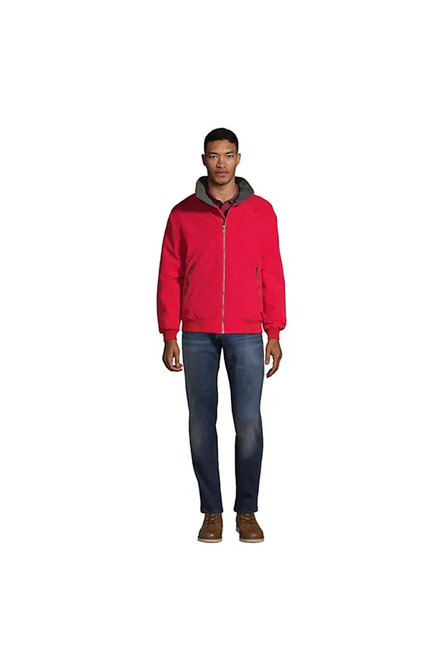 Lands039 End Coats and Jackets Men Classic Squall Jacket Rich Red Lands039 End Coats and Jackets Men Classic Squall Jacket Rich Red