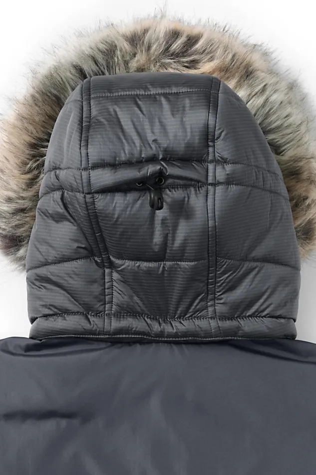 Lands039 End Coats and Jackets Men Down Wide Channel Parka Charcoal Lands039 End Coats and Jackets Men Down Wide Channel Parka Charcoal