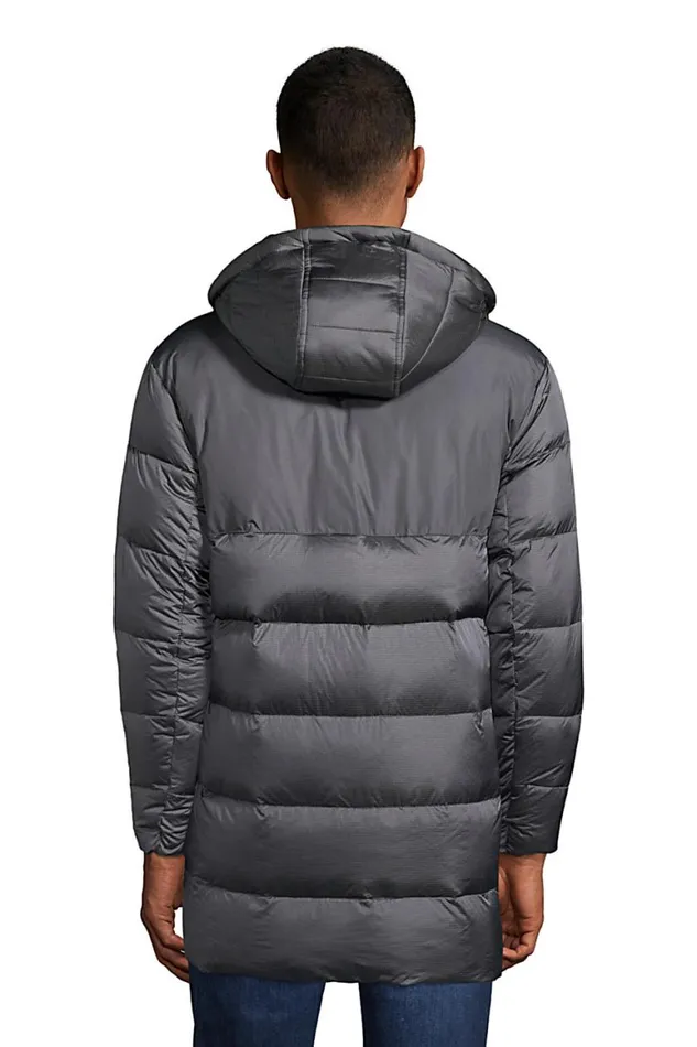 Lands039 End Coats and Jackets Men Down Wide Channel Parka Charcoal Lands039 End Coats and Jackets Men Down Wide Channel Parka Charcoal