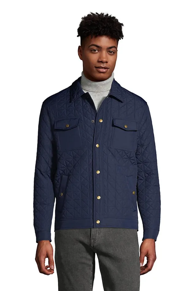 Lands039 End Coats and Jackets Men Insulated Primaloft Eco Quilted Shirt Jacket Radiant Navy Lands039 End Coats and Jackets Men Insulated Primaloft Eco Quilted Shirt Jacket Radiant Navy