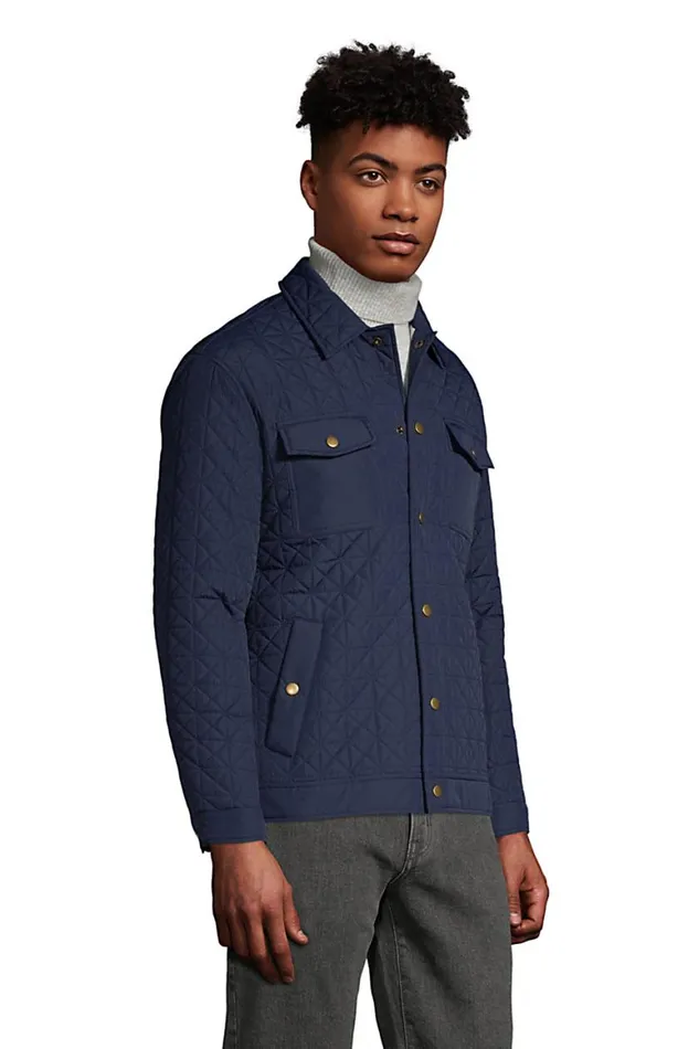 Lands039 End Coats and Jackets Men Insulated Primaloft Eco Quilted Shirt Jacket Radiant Navy Lands039 End Coats and Jackets Men Insulated Primaloft Eco Quilted Shirt Jacket Radiant Navy