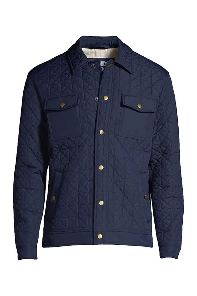 Lands039 End Coats and Jackets Men Insulated Primaloft Eco Quilted Shirt Jacket Radiant Navy Lands039 End Coats and Jackets Men Insulated Primaloft Eco Quilted Shirt Jacket Radiant Navy