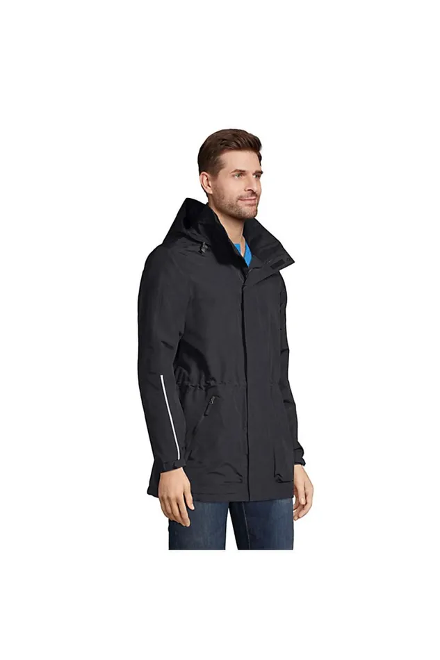 Lands039 End Coats and Jackets Men Outrigger Reflective Parka Black Lands039 End Coats and Jackets Men Outrigger Reflective Parka Black