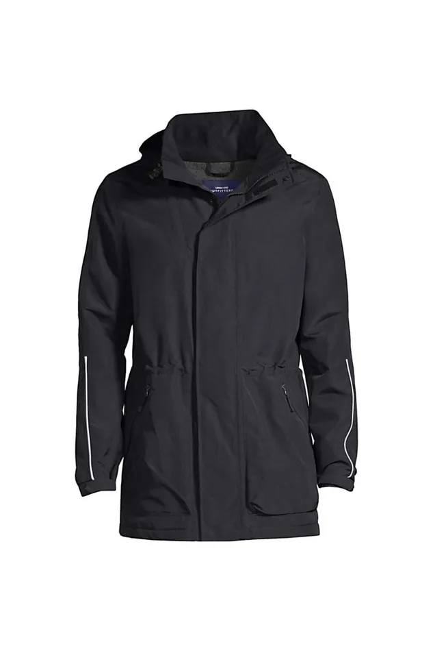 Lands039 End Coats and Jackets Men Outrigger Reflective Parka Black Lands039 End Coats and Jackets Men Outrigger Reflective Parka Black