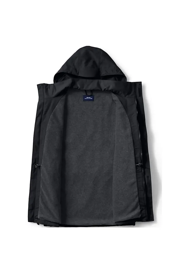 Lands039 End Coats and Jackets Men Outrigger Reflective Parka Black Lands039 End Coats and Jackets Men Outrigger Reflective Parka Black