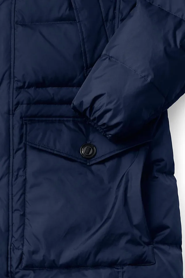 Lands039 End Coats and Jackets Men Rusk Winter Down Parka Radiant Navy