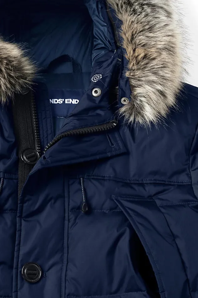 Lands039 End Coats and Jackets Men Rusk Winter Down Parka Radiant Navy