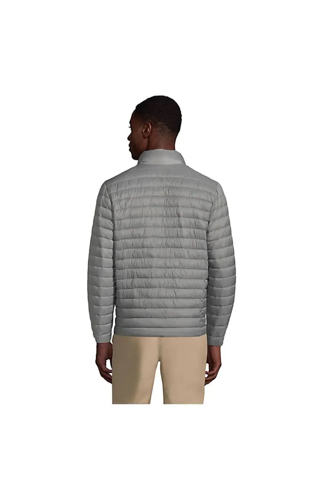 Lands039 End Coats and Jackets Men Thermoplume Jacket Arctic Gray
