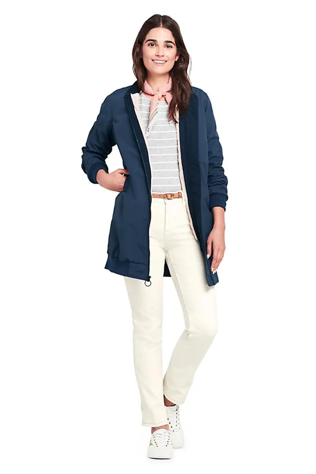 Lands039 End Coats and Jackets Women 3 In 1 Bomber Long Squall Coat Radiant Navy Lands039 End Coats and Jackets Women 3 In 1 Bomber Long Squall Coat Radiant Navy