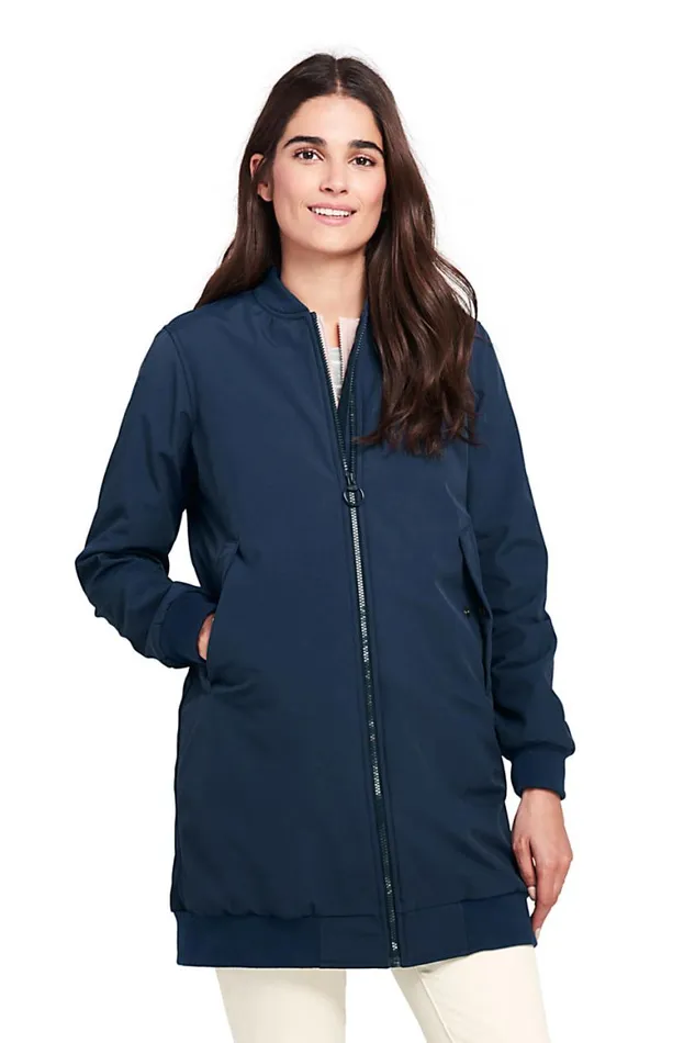 Lands039 End Coats and Jackets Women 3 In 1 Bomber Long Squall Coat Radiant Navy Lands039 End Coats and Jackets Women 3 In 1 Bomber Long Squall Coat Radiant Navy