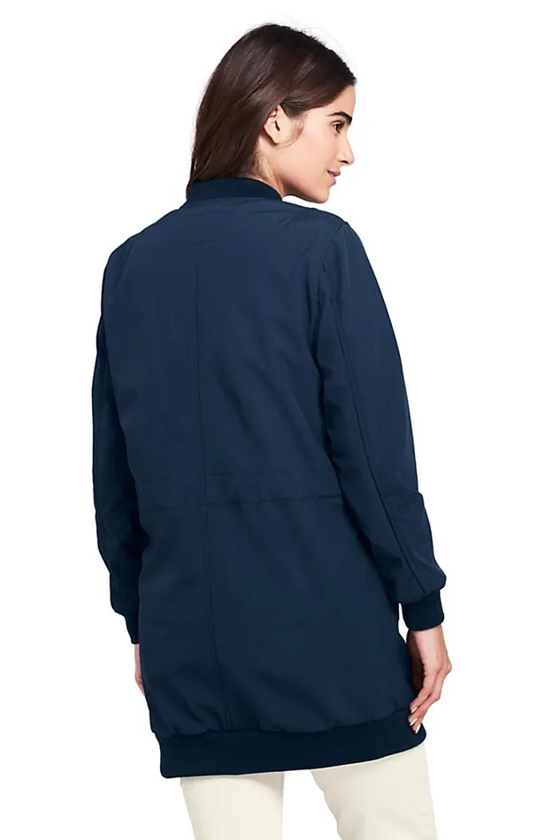 Lands039 End Coats and Jackets Women 3 In 1 Bomber Long Squall Coat Radiant Navy Lands039 End Coats and Jackets Women 3 In 1 Bomber Long Squall Coat Radiant Navy