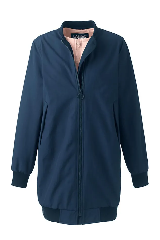 Lands039 End Coats and Jackets Women 3 In 1 Bomber Long Squall Coat Radiant Navy Lands039 End Coats and Jackets Women 3 In 1 Bomber Long Squall Coat Radiant Navy