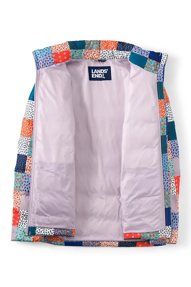 Lands039 End Coats and Jackets Women 600 Down Winter Puffer Jacket Print Multi Patchwork Floral Lands039 End Coats and Jackets Women 600 Down Winter Puffer Jacket Print Multi Patchwork Floral