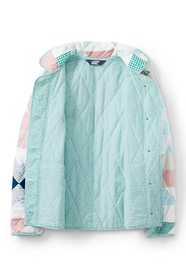 Lands039 End Coats and Jackets Women Authentic Patchwork Quilted Jacket Rose Circle Of Friends Quilt Lands039 End Coats and Jackets Women Authentic Patchwork Quilted Jacket Rose Circle Of Friends Quilt