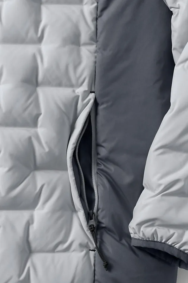 Lands039 End Coats and Jackets Women Insulated Double Weave Down Jacket With Hood Ultimate Gray Lands039 End Coats and Jackets Women Insulated Double Weave Down Jacket With Hood Ultimate Gray