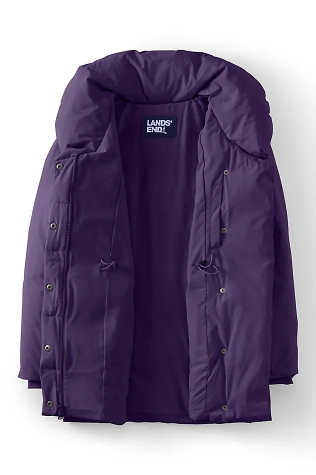 Lands039 End Coats and Jackets Women Quilted Stretch Down Wrap Coat Blackberry Lands039 End Coats and Jackets Women Quilted Stretch Down Wrap Coat Blackberry