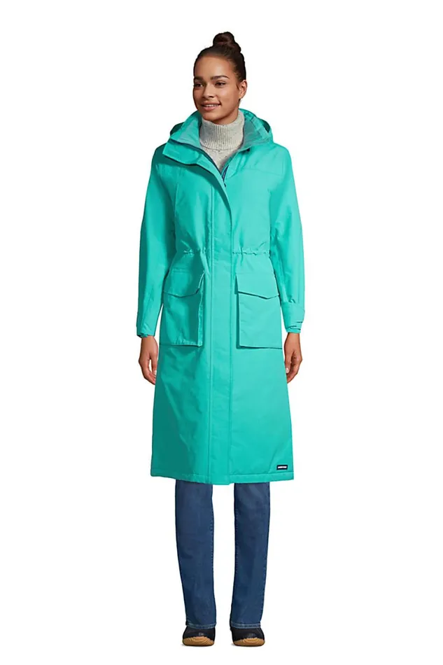 Lands039 End Coats and Jackets Women Squall Waterproof Insulated Winter Stadium Coat With Hood Seafoam Teal Lands039 End Coats and Jackets Women Squall Waterproof Insulated Winter Stadium Coat With Hood Seafoam Teal