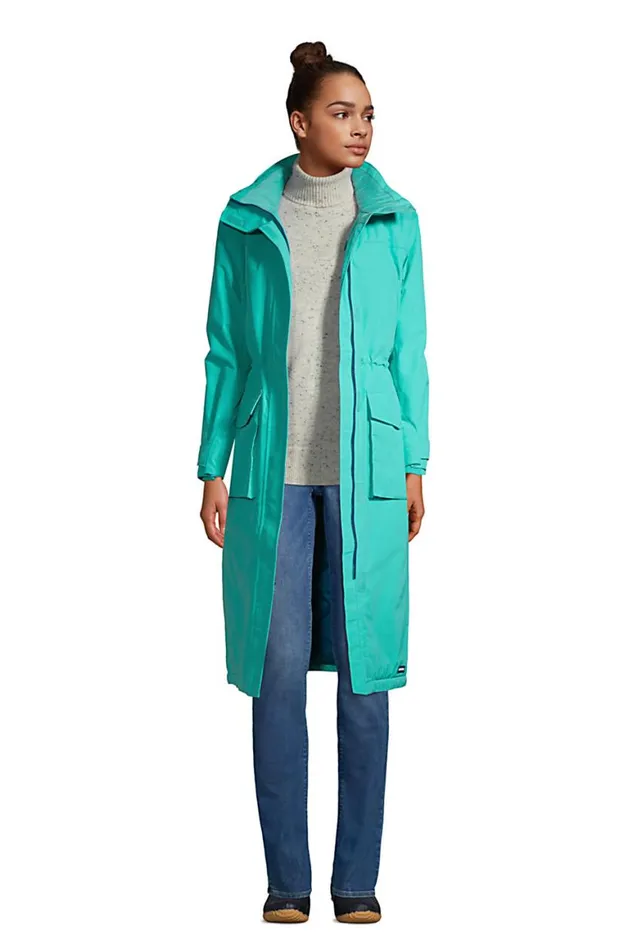 Lands039 End Coats and Jackets Women Squall Waterproof Insulated Winter Stadium Coat With Hood Seafoam Teal Lands039 End Coats and Jackets Women Squall Waterproof Insulated Winter Stadium Coat With Hood Seafoam Teal