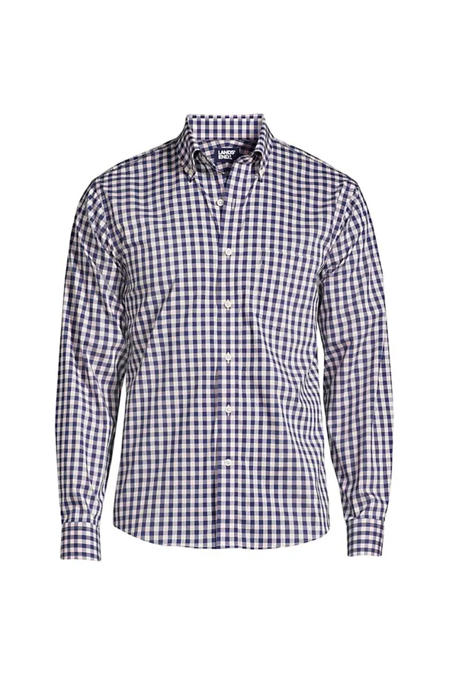 Lands039 End Dress Shirts Men Big And Tall Traditional Fit Comfortfirst Shirt With Coolmax Soft Tea Rose Gingham Lands039 End Dress Shirts Men Big And Tall Traditional Fit Comfortfirst Shirt With Coolmax Soft Tea Rose Gingham