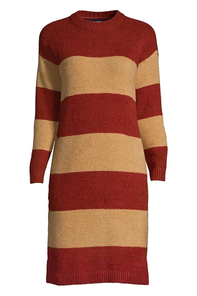 Lands039 End Dresses Women Plus Size Lounge Crew Neck Slounge Dress 8211 Stripe Rust Red Stripe Lands039 End Dresses Women Plus Size Lounge Crew Neck Slounge Dress 8211 Stripe Rust Red Stripe
