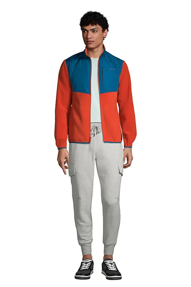 Lands039 End Fleece Men T200 Fleece Jacket Orange Clay Lands039 End Fleece Men T200 Fleece Jacket Orange Clay