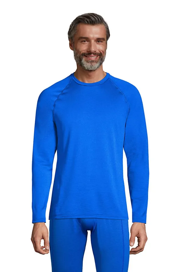 Lands039 End Fleece Men Tall Crew Neck Expedition Thermaskin Long Underwear Royal Cobalt Lands039 End Fleece Men Tall Crew Neck Expedition Thermaskin Long Underwear Royal Cobalt