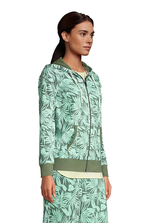 Lands039 End Fleece Women Seriously Terry Upf Long Sleeve Full Zip Hoodie Vibrant Magenta Stripe Lands039 End Fleece Women Seriously Terry Upf Long Sleeve Full Zip Hoodie Vibrant Magenta Stripe