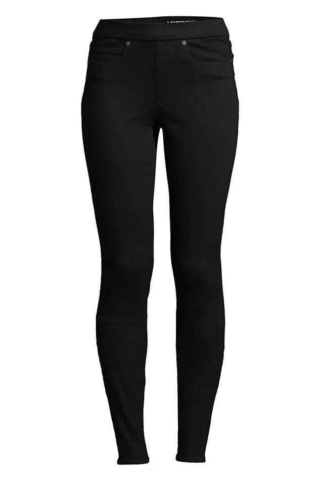 Lands039 End Jeans Women Elastic Waist High Rise Pull On Skinny Legging Jeans 8211 Black Lands039 End Jeans Women Elastic Waist High Rise Pull On Skinny Legging Jeans 8211 Black