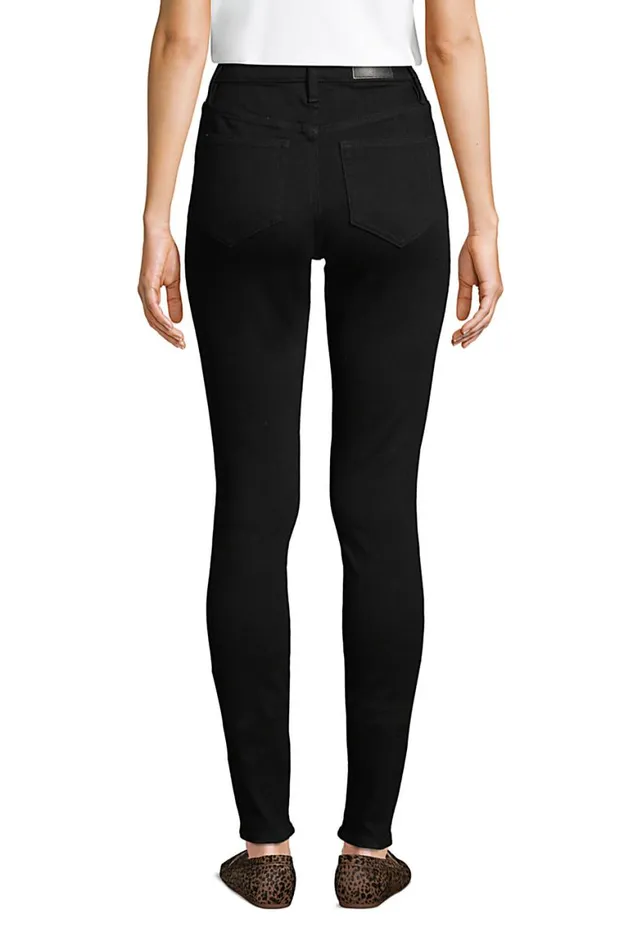 Lands039 End Jeans Women Slimming Compression High Rise Skinny Jeans 8211 Black