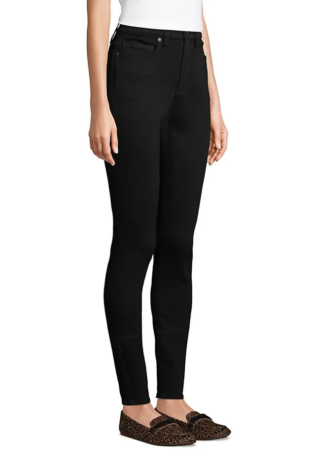 Lands039 End Jeans Women Slimming Compression High Rise Skinny Jeans 8211 Black