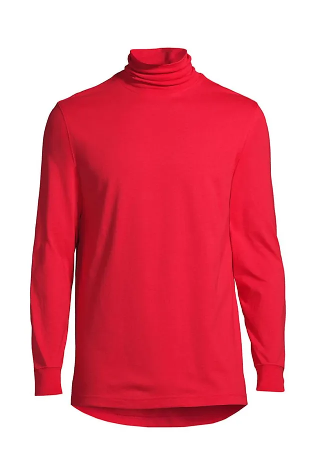 Lands039 End Knit Tops and Tees Men Supert Turtleneck Compass Red Lands039 End Knit Tops and Tees Men Supert Turtleneck Compass Red