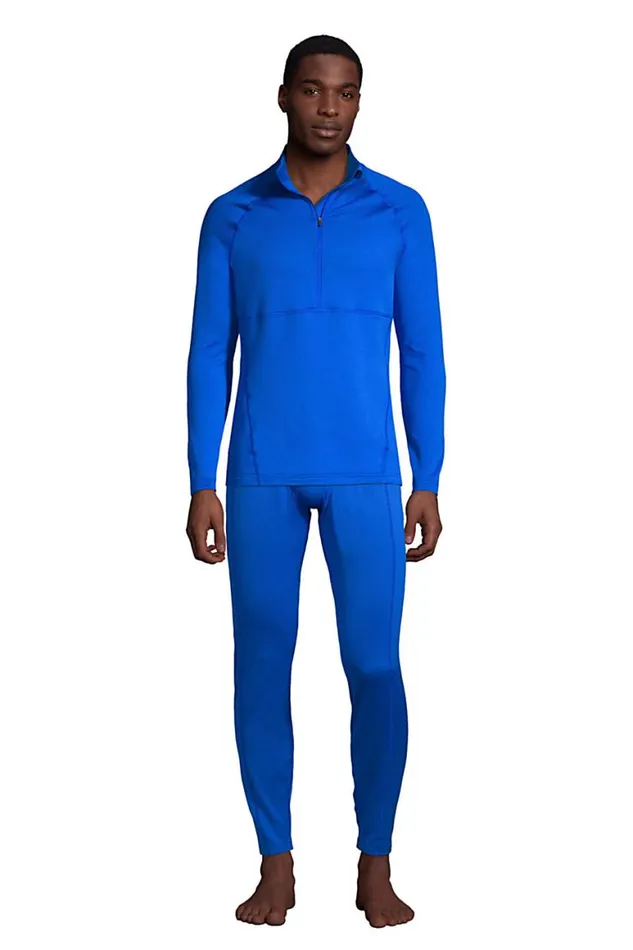 Lands039 End Long Underwear Men Expedition Baselayer Pants Royal Cobalt