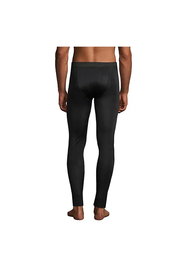 Lands039 End Long Underwear Men Silk Long Underwear Pants Black
