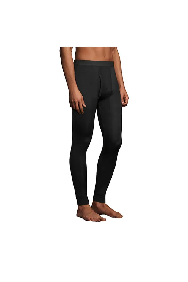 Lands039 End Long Underwear Men Silk Long Underwear Pants Black