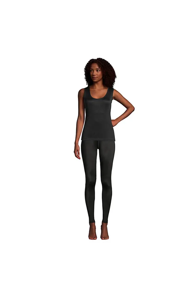 Lands039 End Long Underwear Women Silk Interlock Thermal Long Underwear Base Layer Tank Top Black Lands039 End Long Underwear Women Silk Interlock Thermal Long Underwear Base Layer Tank Top Black