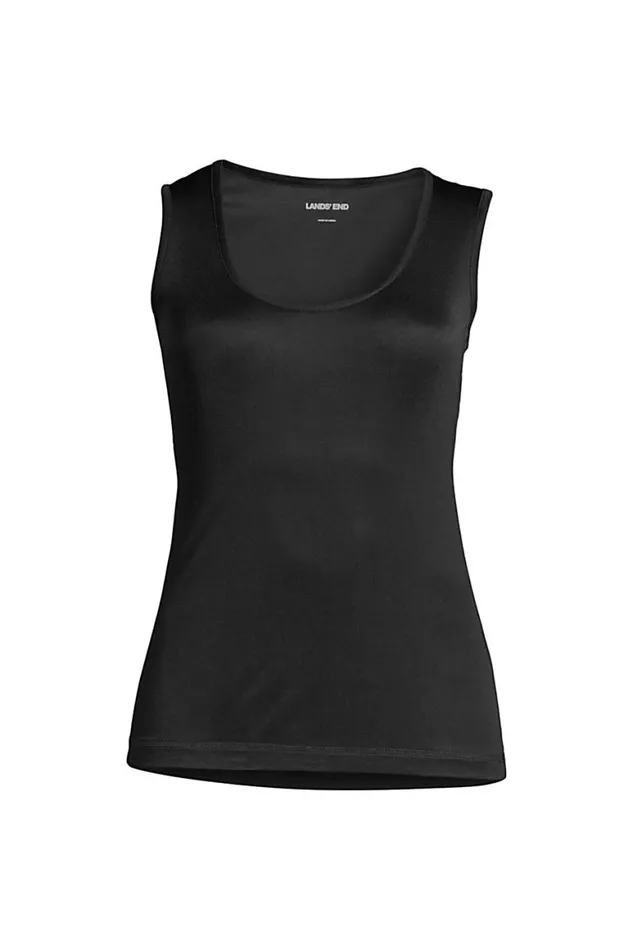 Lands039 End Long Underwear Women Silk Interlock Thermal Long Underwear Base Layer Tank Top Black Lands039 End Long Underwear Women Silk Interlock Thermal Long Underwear Base Layer Tank Top Black