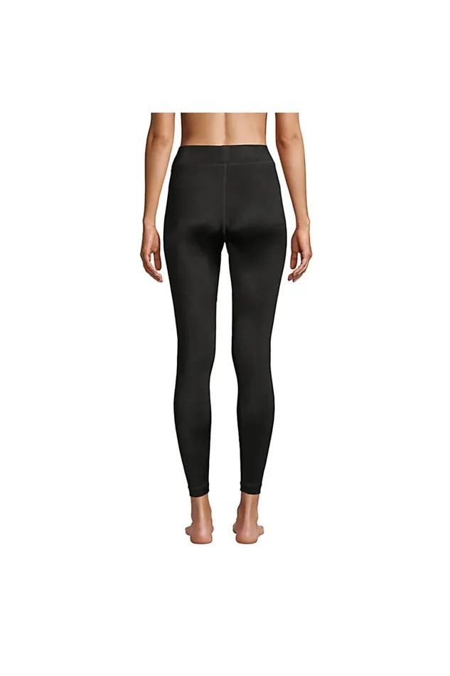 Lands039 End Long Underwear Women Thermaskin Heat Base Layer Thermal Pants Long Underwear Leggings Black