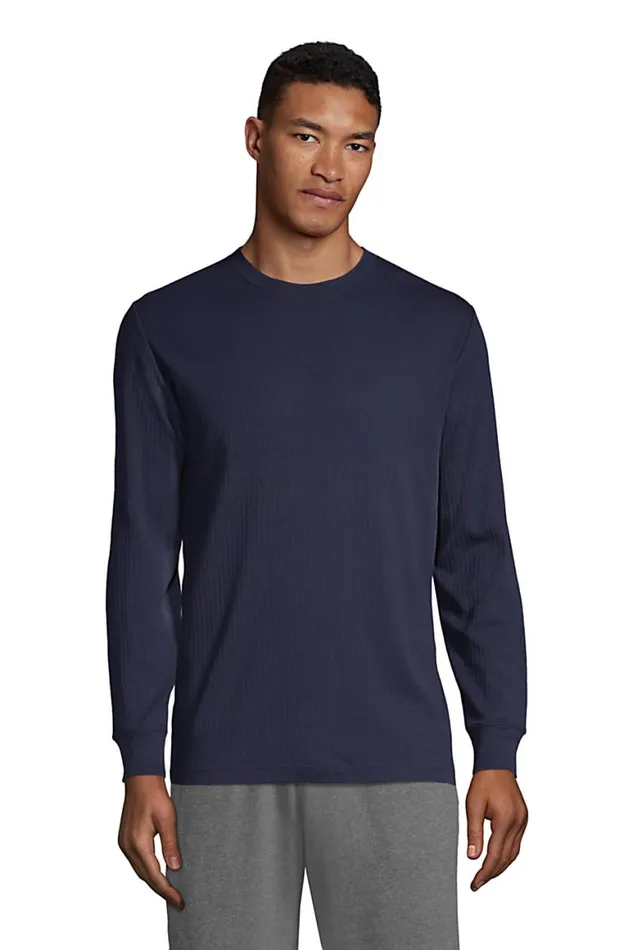 Lands039 End Pajamas and Robes Men Big And Tall Knit Rib Crewneck Pajama Shirt Radiant Navy Lands039 End Pajamas and Robes Men Big And Tall Knit Rib Crewneck Pajama Shirt Radiant Navy