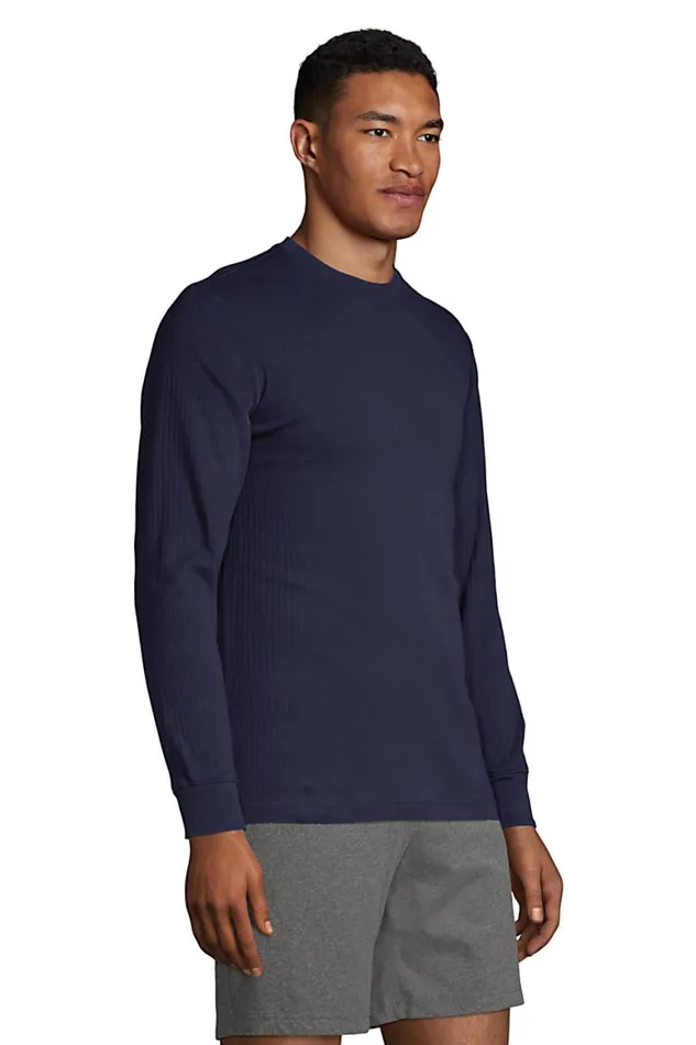 Lands039 End Pajamas and Robes Men Big And Tall Knit Rib Crewneck Pajama Shirt Radiant Navy Lands039 End Pajamas and Robes Men Big And Tall Knit Rib Crewneck Pajama Shirt Radiant Navy