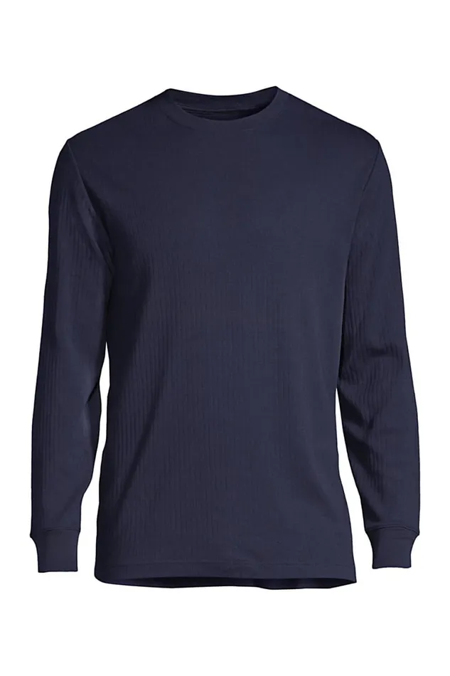 Lands039 End Pajamas and Robes Men Big And Tall Knit Rib Crewneck Pajama Shirt Radiant Navy Lands039 End Pajamas and Robes Men Big And Tall Knit Rib Crewneck Pajama Shirt Radiant Navy