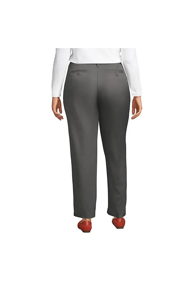 Lands039 End Pants Women Plus Plain Front Blend Chino Pants Arctic Gray Lands039 End Pants Women Plus Plain Front Blend Chino Pants Arctic Gray