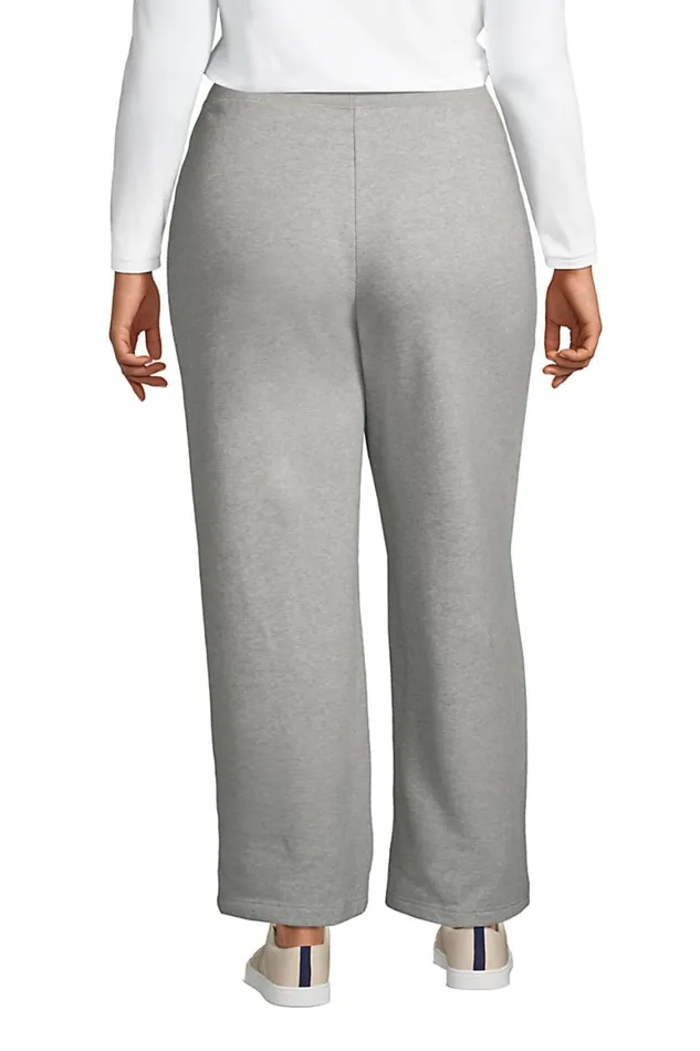 Lands039 End Pants Women Plus Size High Rise Serious Sweats Wide Leg Sweatpants Black Lands039 End Pants Women Plus Size High Rise Serious Sweats Wide Leg Sweatpants Black
