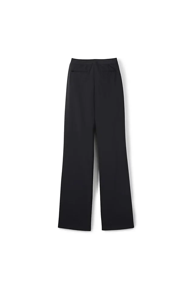 Lands039 End Pants Women Washable Wool Plain Comfort Trousers Black Lands039 End Pants Women Washable Wool Plain Comfort Trousers Black